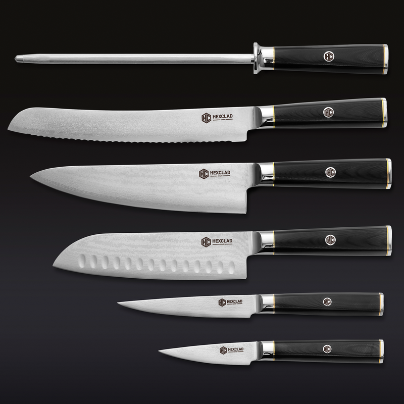 Master Series Damascus Steel Knife Set, 6-pc X0