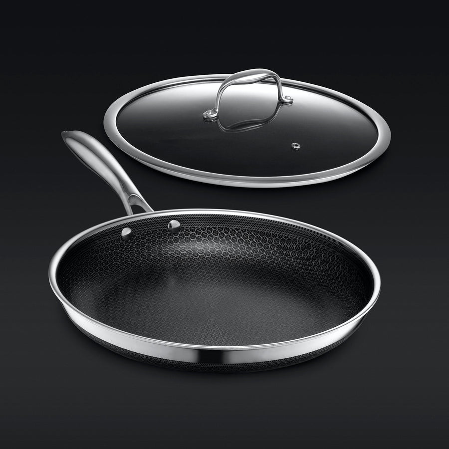 Hybrid Fry Pan with Lid, 12" C8
