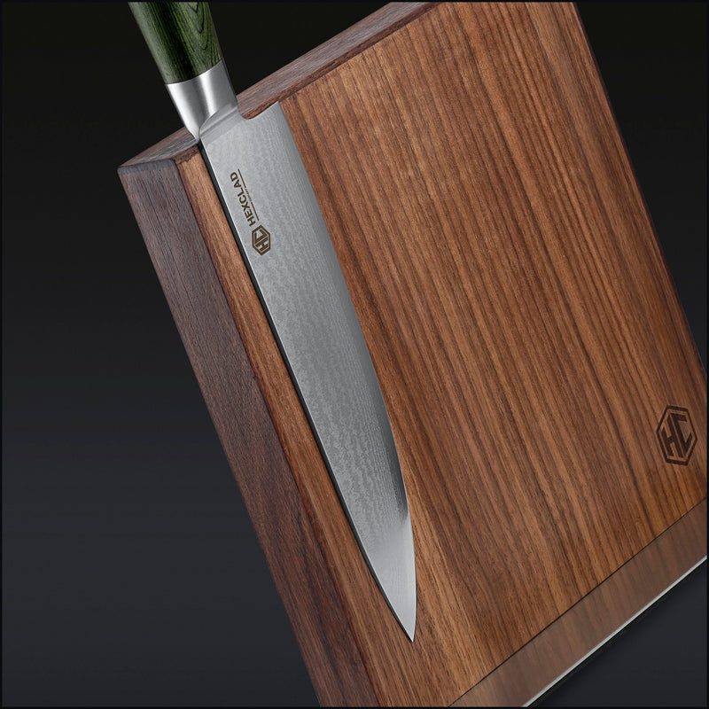 Damascus Steel Knife Set, 7-pc (Green) P5